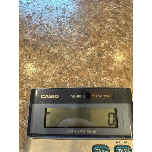 Vintage Casio MS-80TE two way power calculater - Picture 3 of 3
